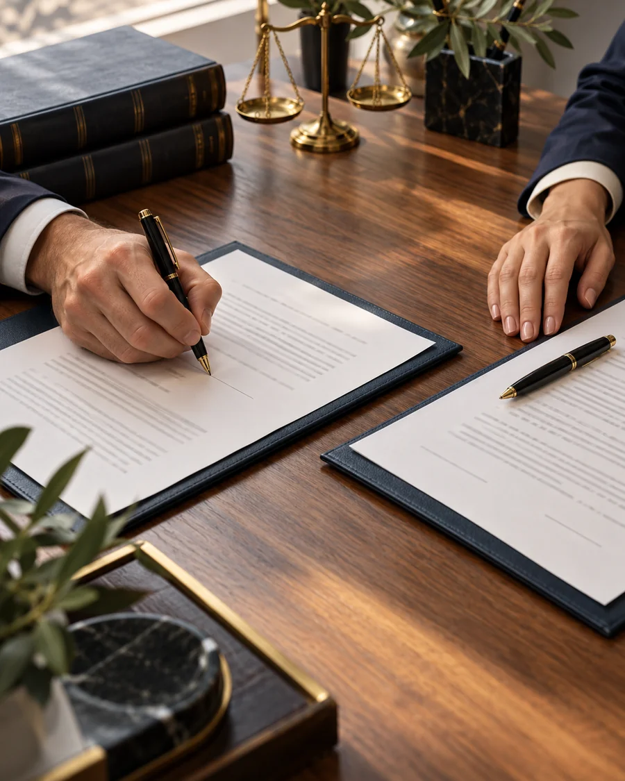 Firma de un convenio de divorcio voluntario de mutuo acuerdo en Puebla
